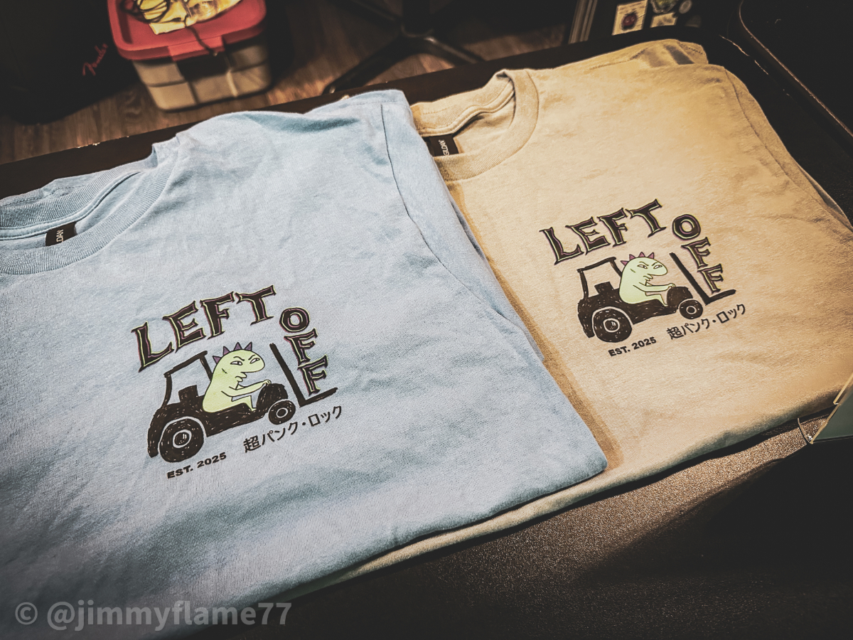Left Off merch table at Bad Habits